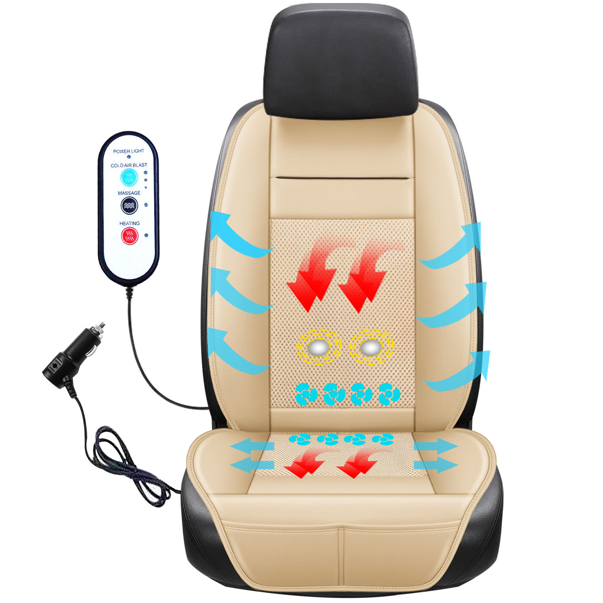 12V Heated Car Seat Cushion Fast Heating Seat Pad For Honda Civic