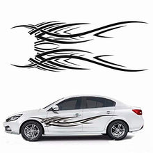 Load image into Gallery viewer, Car Decals-1 Set Flame Graphics Car Decal Stickers Auto Vinyl Decals for Cars Car Body Stickers(Black) - Fochutech