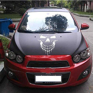 Car Decals Evil Skull Graphics Car Decal Stickers Auto Vinyl Car Side Decal Hood Decal Car Window Sticker, Universal Car Stickers - Fochutech