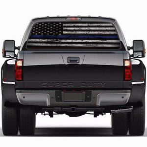 Car Decals 1 Pack American Flag Eagle Car Decal Sticker Rear Window Decal Auto Graphics Car Decal Vinyl for Car/Truck/SUV/Jeep, Universal Scratch Hidden Car Stickers - Fochutech