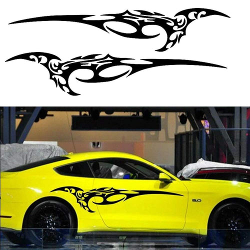 Car Decals Flame Car Decal Stickers Auto Vinyl Graphics Side Body Decals for Car/Truck/SUV/Jeep - Fochutech